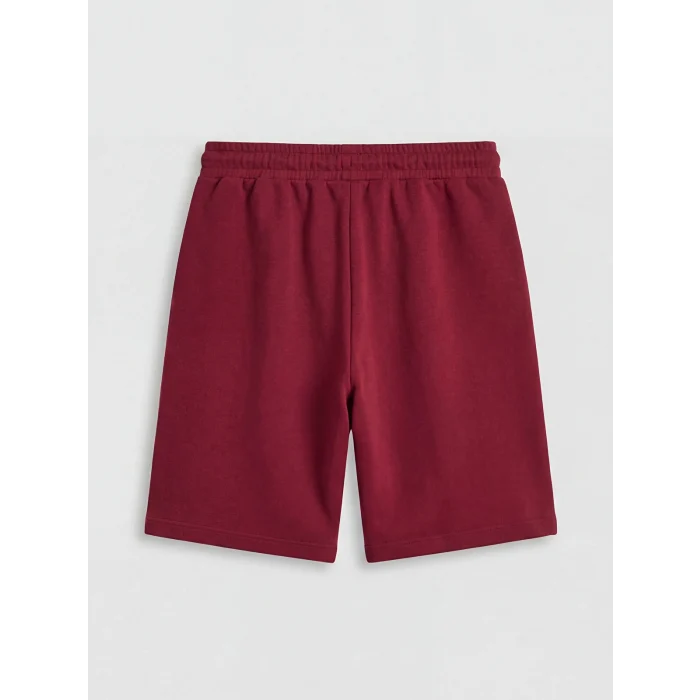 LCWAIKIKI Basic Bordo Beli Lastikli Kadın Şort