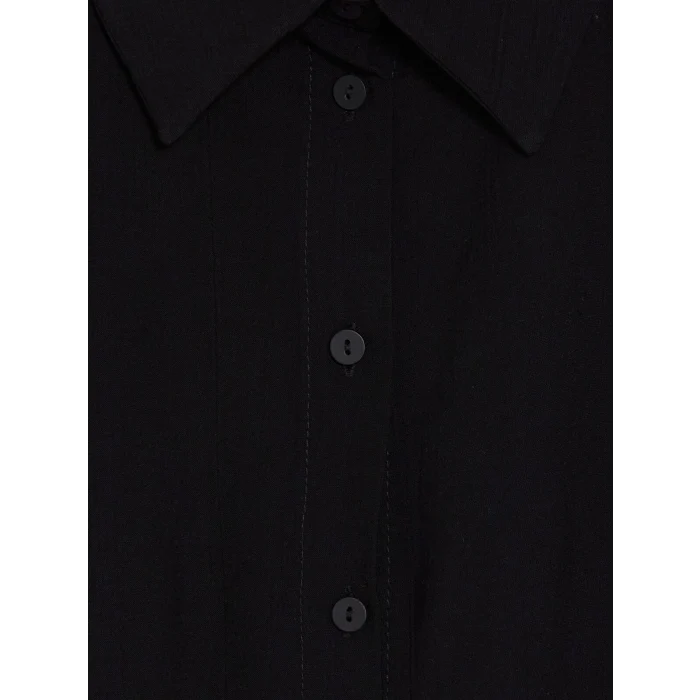 LCW EVERYDAY Siyah Dokulu Oversize Kadın Gömlek