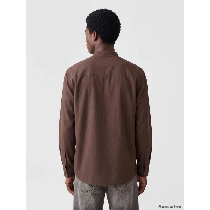 XSIDE Kahverengi Regular Fit Poplin Erkek Gömlek