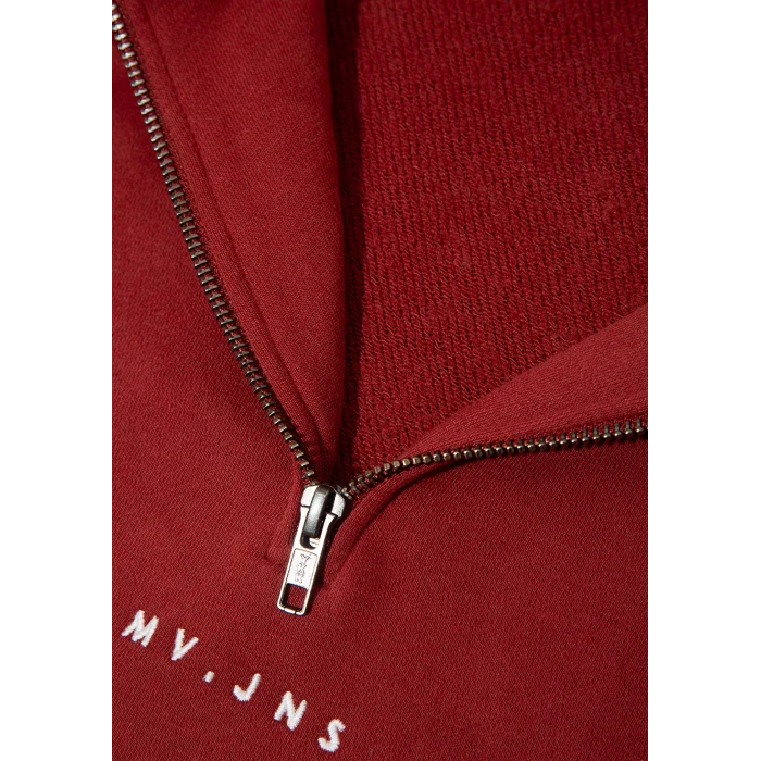 Mavi 1S10533-70411 MVJNS Nakışlı Yarı Fermuarlı Kırmızı Sweatshirt