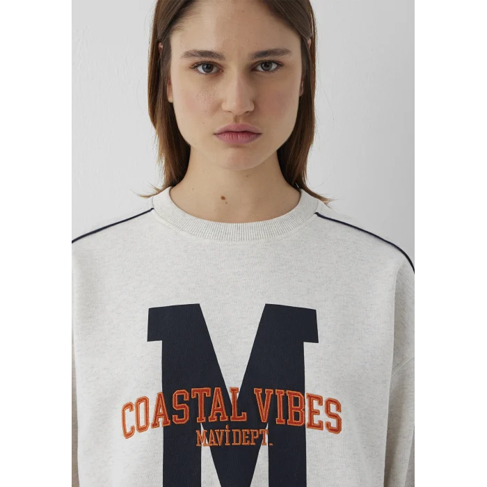 Mavi 1S10549-85576 Bej Sweatshirt
