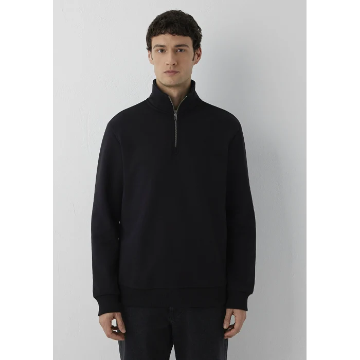 Mavi 0S20027-900 Yarı Fermuarlı Siyah Sweatshirt