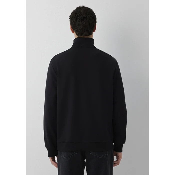 Mavi 0S20027-900 Yarı Fermuarlı Siyah Sweatshirt