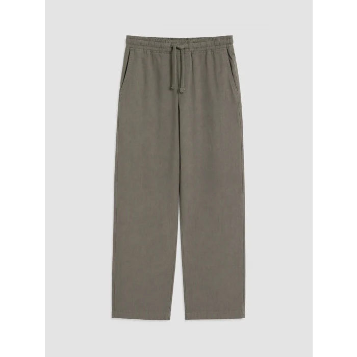 XSIDE Haki Keten Görünümlü Erkek Pantolon