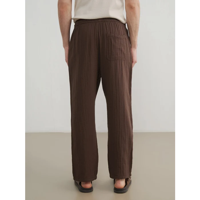 XSIDE Kahverengi Loose Fit Erkek Müslin Pantolon