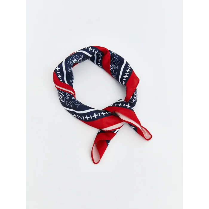 LCW ACCESSORIES Mavi Desenli Kadın Bandana