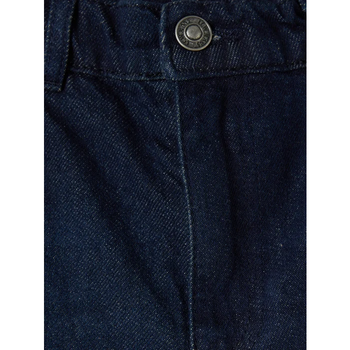 LCW Kids Siyah Baggy Fit Beli Lastikli Erkek Çocuk Jean Pantolon