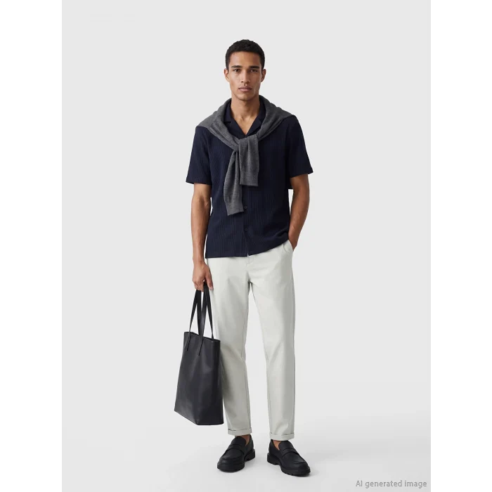 LCW Vision Gri Slim Fit Erkek Pantolon