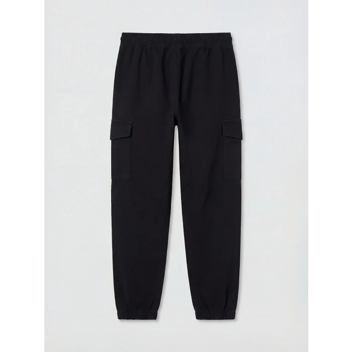 LCW Kids Siyah Erkek Çocuk Gabardin Kargo Pantolon
