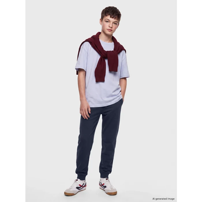 LCW Kids Lacivert Erkek Çocuk Basic Jogger Eşofman Altı