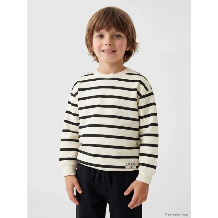 LCW Kids Antrasit Çizgili Erkek Çocuk Takım