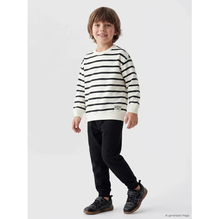 LCW Kids Antrasit Çizgili Erkek Çocuk Takım