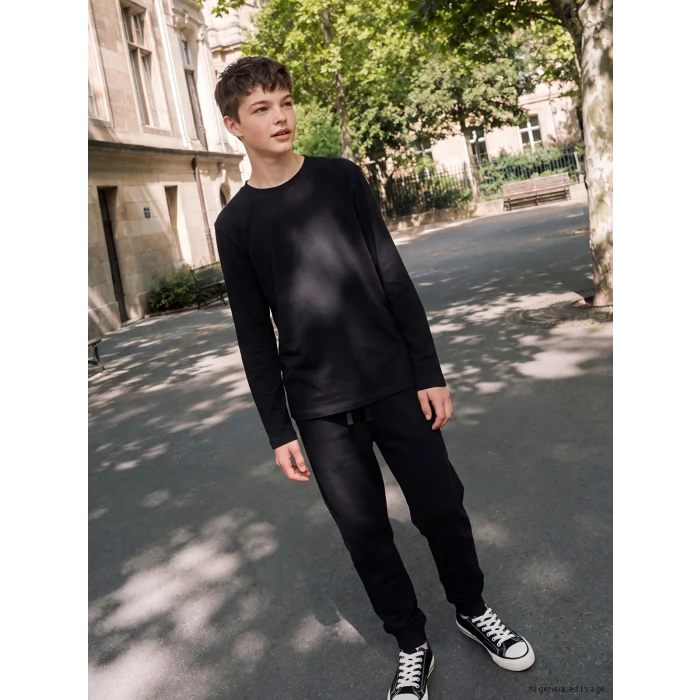LCW Kids Siyah Erkek Çocuk Basic Jogger Eşofman Altı