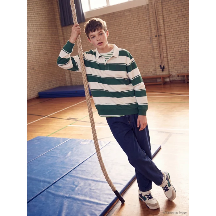 LCW Kids İndigo Baggy Fit Erkek Çocuk Jean Pantolon