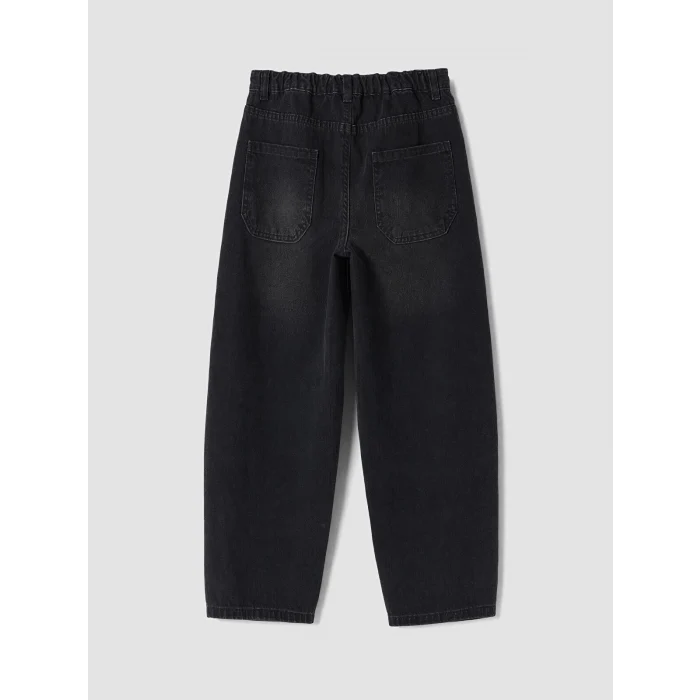 LCW Kids Siyah Baggy Fit Erkek Çocuk Jean Pantolon