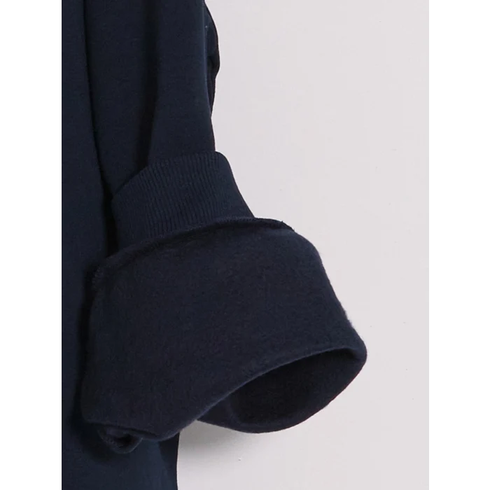 LCW Kids Lacivert Bisiklet Yaka Baskılı Erkek Çocuk Sweatshirt