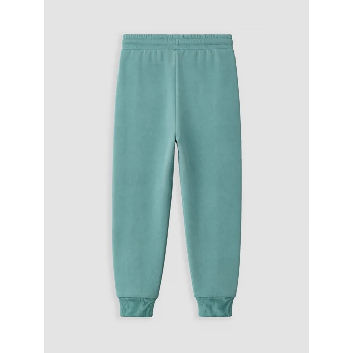 LCW Kids Yeşil Beli Lastikli Nakışlı Erkek Çocuk Jogger Eşofman Altı