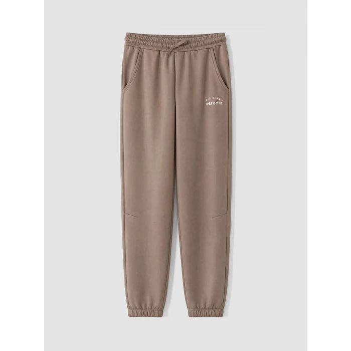 LCW Kids Kahverengi Erkek Çocuk Soft Touch Jogger Eşofman Altı