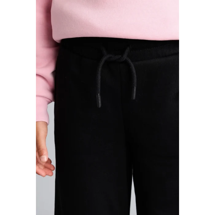 Defacto I2264A8BK81 Siyah Beli Bağcıklı Wide Leg Eşofman Altı Kız Çocuk