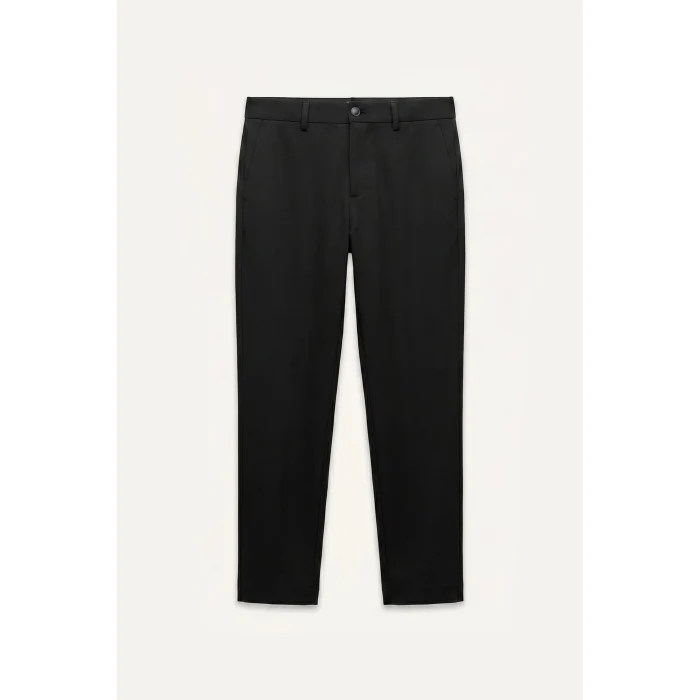 Defacto T6317AZBK27 Siyah Esnek Kumaş Jogger Düz Paça Her Yöne Esneyen Kumaş Pantolon