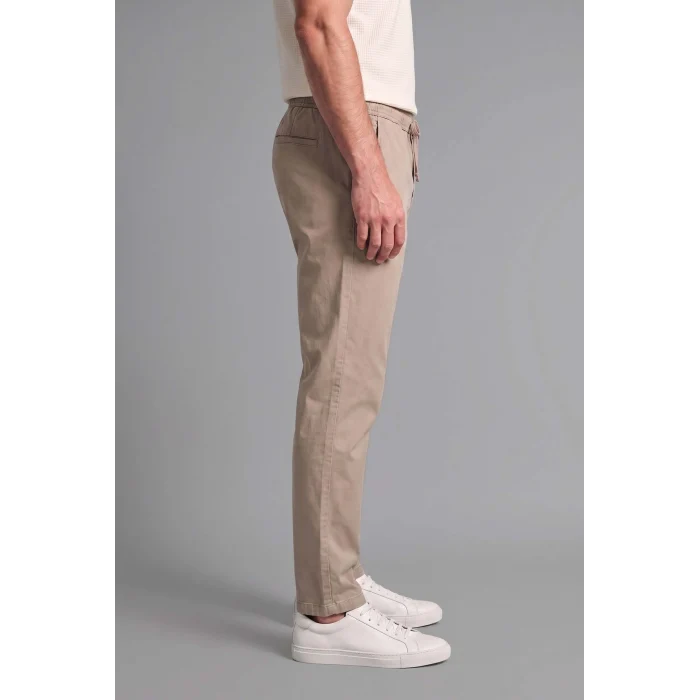 Defacto H3877AXBG716 Bej Ultra Yumuşak Beli Bağcıklı Relax Fit Pantolon