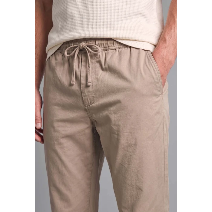Defacto H3877AXBG716 Bej Ultra Yumuşak Beli Bağcıklı Relax Fit Pantolon