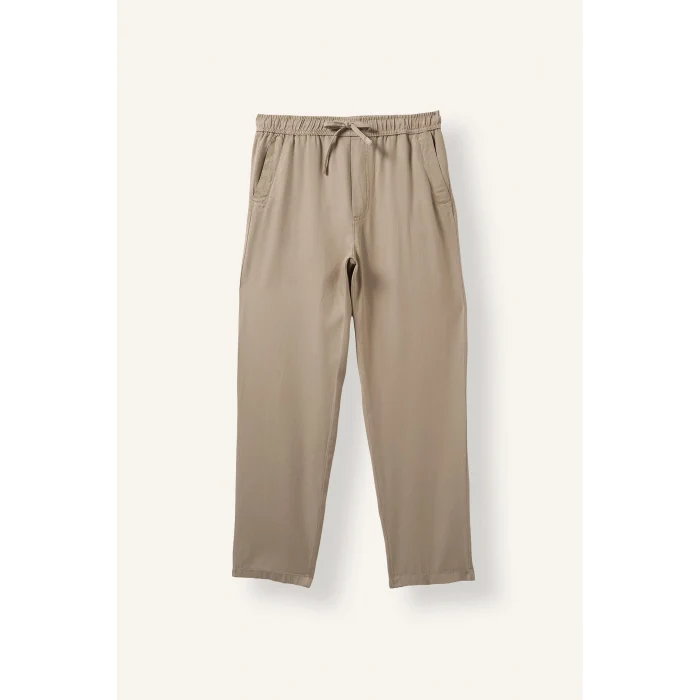 Defacto H3877AXBG716 Bej Ultra Yumuşak Beli Bağcıklı Relax Fit Pantolon