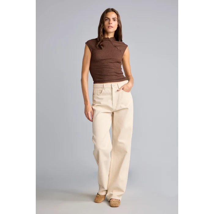 Defacto H0092AXBG738 Bej Straight Fit Normal Bel Düz Paça 5 Cepli Gabardin Pantolon