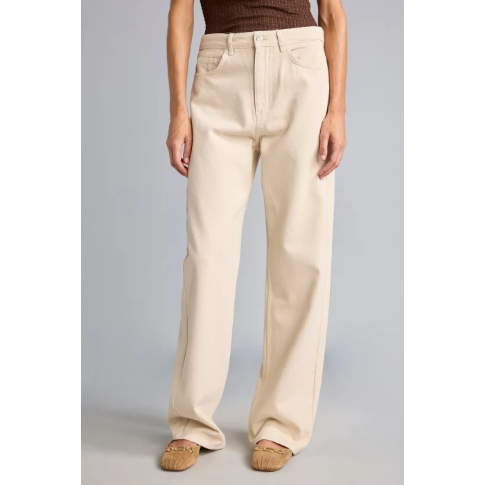 Defacto H0092AXBG738 Bej Straight Fit Normal Bel Düz Paça 5 Cepli Gabardin Pantolon