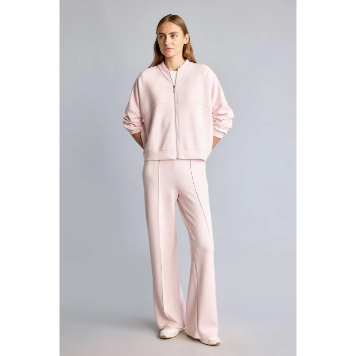 Defacto F1025AXPN38 Pembe Kolej Yaka Bomber Modal Hırka