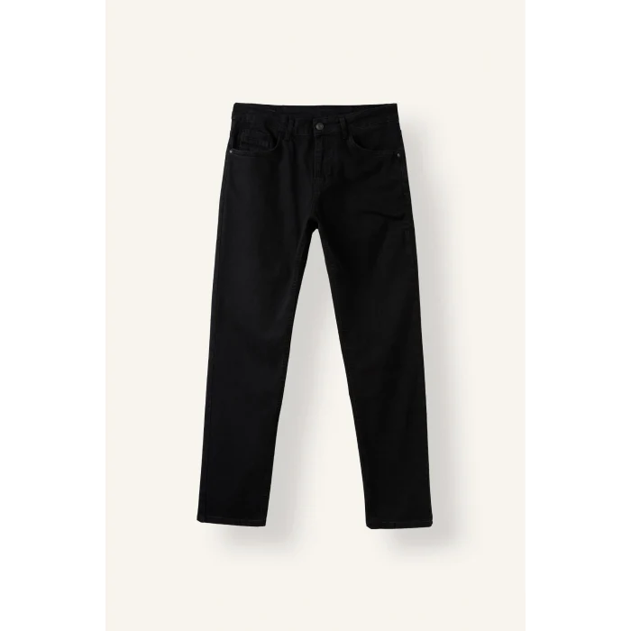 Defacto I7785AXNM40 Siyah Pedro Slim Fit Beş Cep Detaylı Jean Pantolon