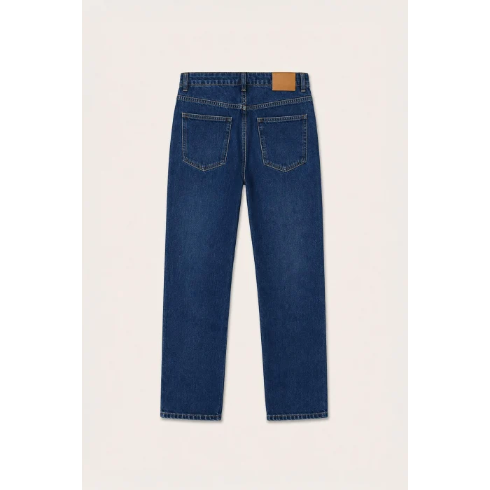 Defacto H2970AXNM34 Mavi Straıght Fıt Normal Bel Jean Pantolon