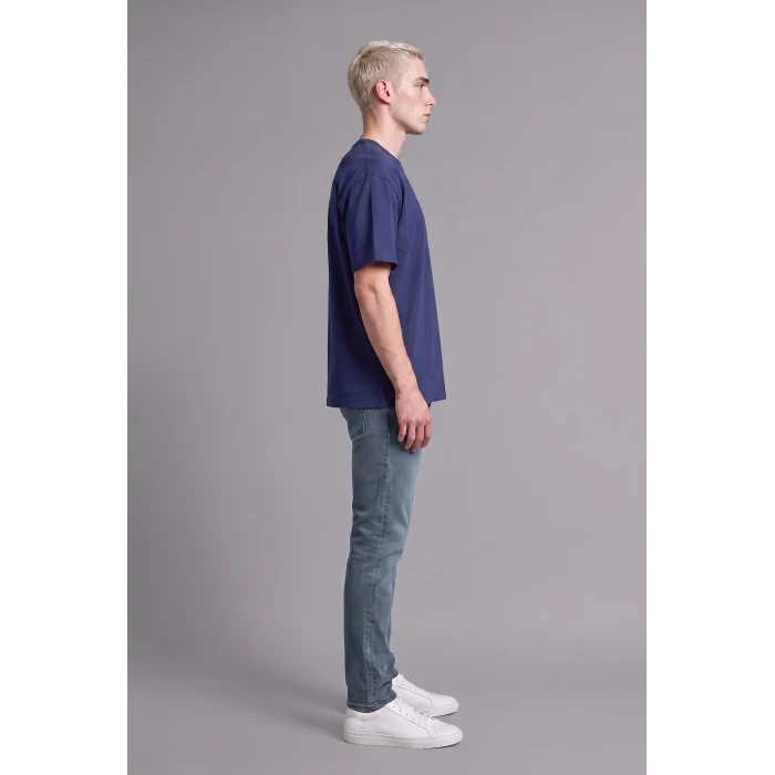 Defacto G6806AXNM84 İndigo Sergio Regular Fit Normal Bel Boru Paça Jean Pantolon