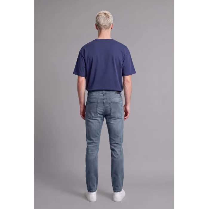 Defacto G6806AXNM84 İndigo Sergio Regular Fit Normal Bel Boru Paça Jean Pantolon