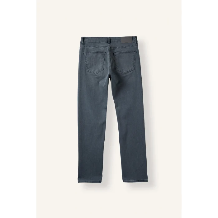 Defacto G6806AXNM84 İndigo Sergio Regular Fit Normal Bel Boru Paça Jean Pantolon