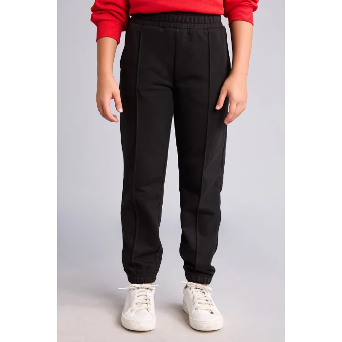 Defacto X9036A6BK81 Siyah Jogger Fıt Esnek Belli Cepli Eşofman Altı Kız Çocuk