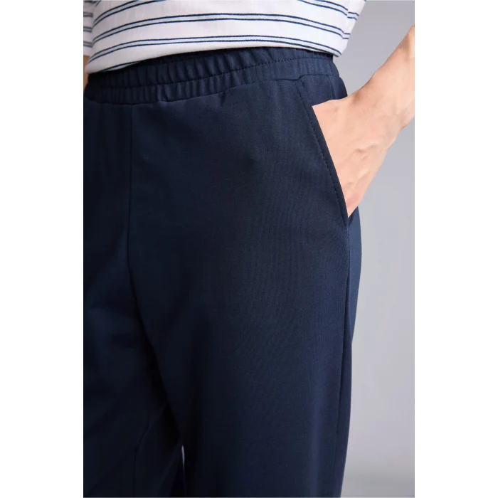 Defacto D4234AXNV251 Lacivert Pamuklu Jogger Fıt Basıc Cepli Eşofman Altı