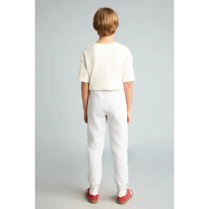 Defacto H9685A8GR400 Gri Baskılı Lastikli Paça Kalın Kumaş Jogger Eşofman Altı Erkek Çocuk