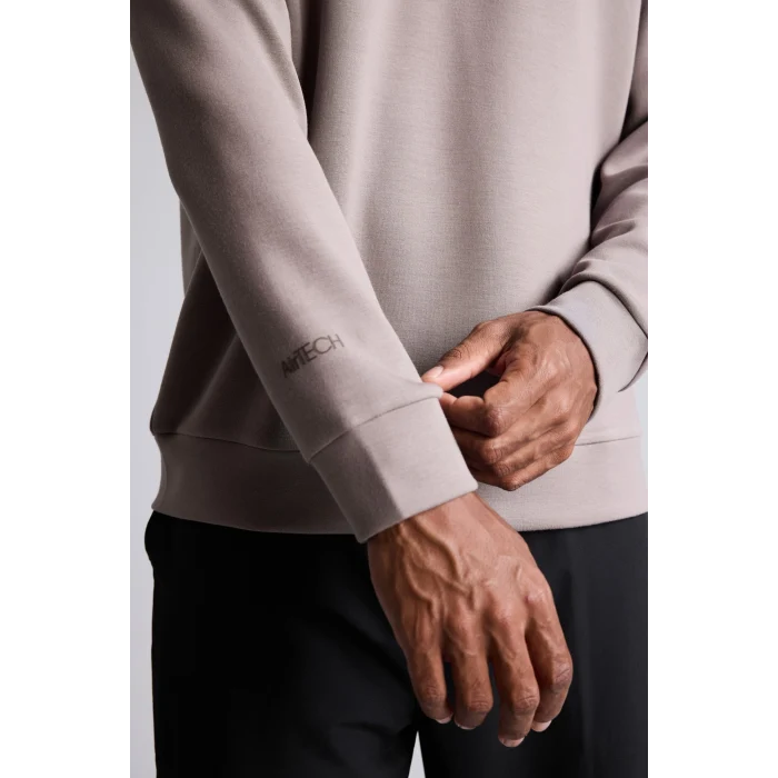 Defacto H6165AXGR539 Gri Ultra Yumuşak Standart Fit Dik Yaka Yarım Fermuarlı Modal Basic Sweatshirt