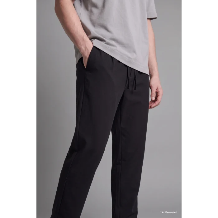 Defacto F7975AXBK81 Siyah Barrel Fıt Pantolon