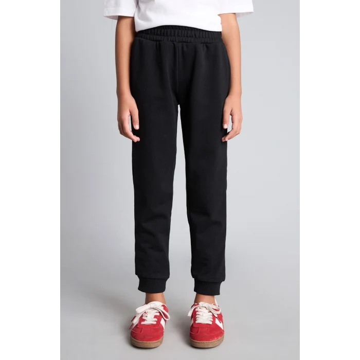 Defacto Y1226A6BK81 Siyah Jogger Fıt Esnek Belli Cepli Eşofman Altı Kız Çocuk