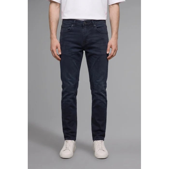 Defacto H5630AXNM40 Siyah Sergio Regular Fit Normal Bel Boru Paça Beş Cep Detaylı Uzun Boy Jean Pantolon