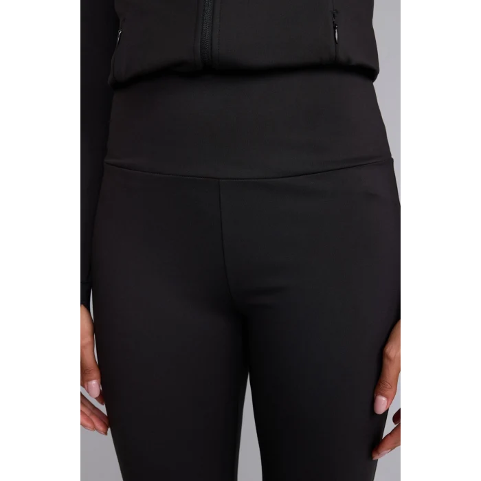 Defacto C9192AXBK81 Siyah Esnek Kumaş Airtech Flare Fit İspanyol Paça Beli Saran Sporcu Pantolon
