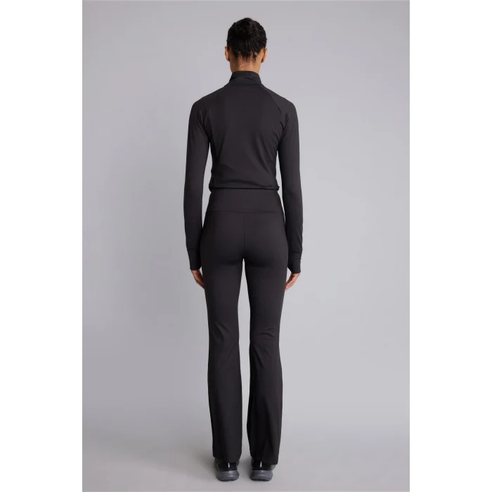 Defacto C9192AXBK81 Siyah Esnek Kumaş Airtech Flare Fit İspanyol Paça Beli Saran Sporcu Pantolon