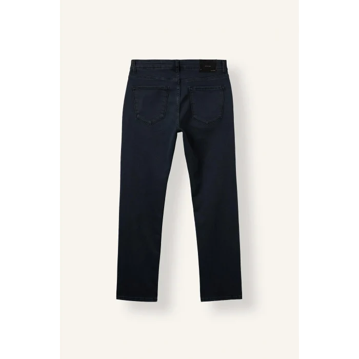 Defacto H5630AXNM40 Siyah Sergio Regular Fit Normal Bel Boru Paça Beş Cep Detaylı Uzun Boy Jean Pantolon