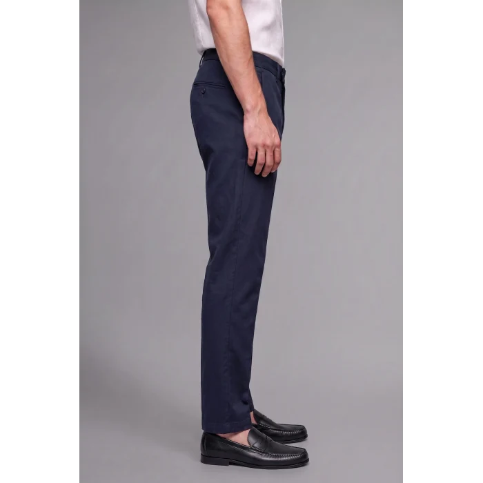 Defacto H4095AXNV86 Lacivert Pens Detaylı Relax Fit Klasik Pantolon