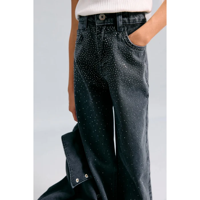 Defacto I2641A8NM36 DENIM Straıght Fıt Jean Pantolon Kız Çocuk