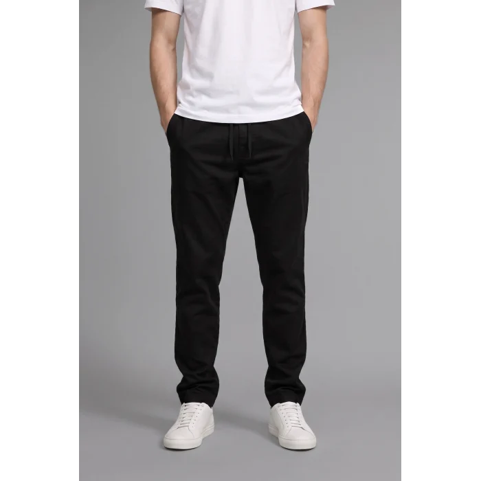 Defacto F6129AXBK81 Siyah %100 Pamuk Baggy Fit Pantolon