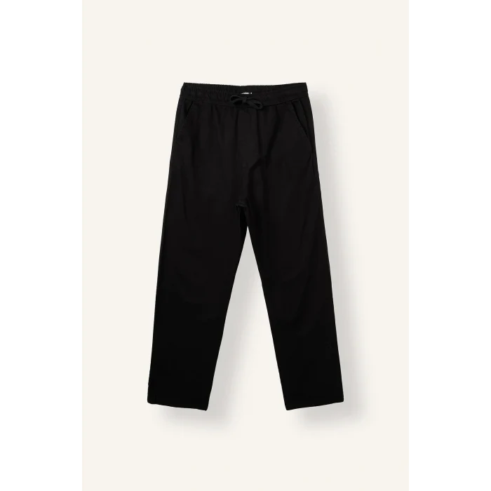 Defacto F6129AXBK81 Siyah %100 Pamuk Baggy Fit Pantolon
