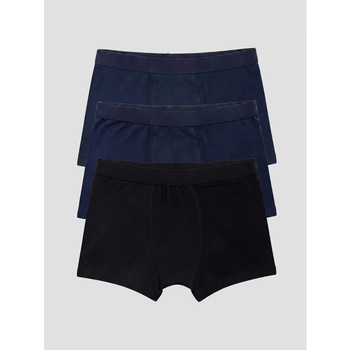 LCW Kids Lacivert Erkek Çocuk 3lü Boxer